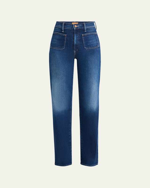 The Patch Pocket Rambler Zip Sneak Jeans